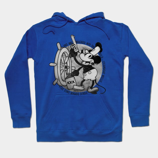 Steamboat Willie Set Free! Hoodie by HtCRU